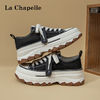 La Chapelle 厚底帆布鞋女2024春夏季新款潮增高休闲运动百搭透气板鞋