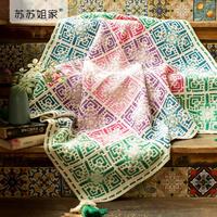 Susan's Family 蘇蘇姐家 突尼斯之窗拼花毯手工diy鉤針編織線寶寶毛線團材料包
