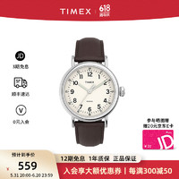 TIMEX 天美时 男表Standard系列腕表 40mm发光表盘手表 石英欧美表节日礼物男 TW2V27800