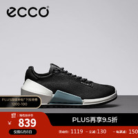 爱步（ECCO）*BIOM2.0男士运动鞋 男鞋轻盈跑步鞋牛皮户外休闲鞋男 健步800684 黑色80068451052 44