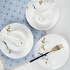 玉泉 骨瓷碗碟套装家用吃饭轻奢碗盘陶瓷菜盘子面碗饭碗中式餐具