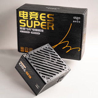 爱国者（aigo）电竞ES SUPER 750W 金牌全模组 黑色 台式机电脑主机电源 ATX3.1/全日系电容/ECO智能启停/PCIE5.1