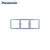 Panasonic 松下 开关面板三联联排墙壁边框面板格彩系列WPC6823MW晶钻灰