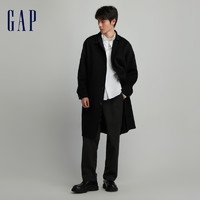 88VIP：Gap 盖璞 男女装秋冬羊毛手缝翻领廓形大衣长款外套811144