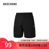 斯凯奇(Skechers)夏季新款男子凉感休闲裤运动短裤P224M053