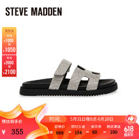 STEVE MADDEN思美登2024夏季平底外穿时尚沙滩拖鞋女 MAYVEN-CN 银色 38