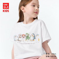 UNIQLO 优衣库 童装女童UT mofusand印花T恤可爱猫咪插画短袖471290