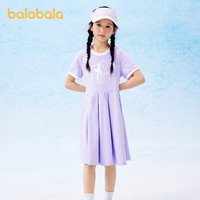 88VIP：巴拉巴拉 女童裙子儿童连衣裙2024新款夏装大童学院风印花甜美洋气