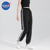 NASA RHUDE 夏季薄款冰絲速干褲情侶款 黑色 3XL