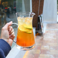 HUALIYA 华丽雅 大号水果茶杯子柠檬果汁杯创意680毫升玻璃奶茶杯网红饮品饮料杯