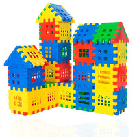 古仕龙 积木玩具3-6周岁大块塑料房子玩具