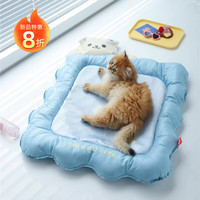 华元宠具(hoopet)猫咪冰垫猫垫子夏天睡觉用凉席夏季降温猫窝坐垫宠物冰垫狗窝冰床 小熊饼干冰丝凉垫-不粘毛 S【8斤内犬猫适用】
