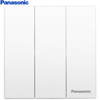 Panasonic 松下 开关面板 三开单控墙壁开关86型 悦宸系列WMWM505白色