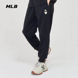 88VIP：MLB官方 男女情侣爱心系列长裤刺绣LOGO舒适百搭24夏季新款PTH01