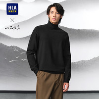 HLA 海澜之家 男士长袖针织衫 HNZAW3W043A 黑色 M
