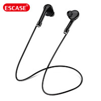 ESCASE AirPods 3/pro/2/1代耳機防丟繩 真無線藍牙耳機后繞式頸掛繩 通用于華為榮耀蘋果無線藍牙耳機 黑色