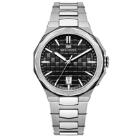 SEA-GULL 海鸥 卓尔系列 40毫米自动上链腕表 836.22.1140A 席纹黑