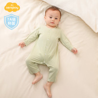 Aengbay 莫代尔婴儿连体衣夏季宝宝空调服新生儿夏装婴儿睡衣薄款