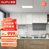 AUPU 奥普 浴霸集成吊顶铝扣板厨房卫生间平板灯套餐包安装 4㎡扣板300*600+8124B平板灯