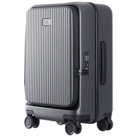 Xiaomi 小米 侧翻盖旅行箱 行李箱男女出行旅行旅游可登机万向轮TSA密码箱 炭黑色 20英寸