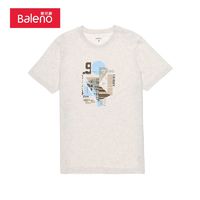 百亿补贴：Baleno 班尼路 2023夏季新款日系潮流印花T恤男休闲圆领街头少年短袖体恤