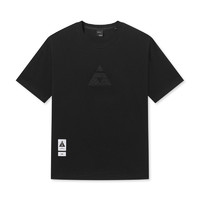 GXG 男装 商场同款黑色短袖T恤时尚压花 2023年夏季新品GE1440874D
