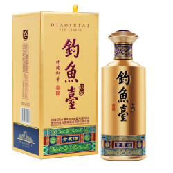钓鱼台贵宾酒珍藏版酱香型白酒53度500ml单瓶装