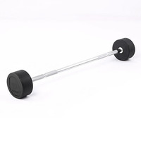 Gymnastika 戈那斯 杠铃固定式一体化直杆纯钢包胶小杠铃套装5kg一只