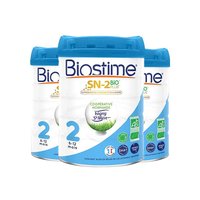 BIOSTIME 合生元 自营｜Biostime婴儿专用奶粉3罐合生元2段有机适宜婴儿奶粉正品
