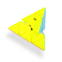 奇艺 金字塔S2魔方块三阶磁力三角异形儿童益智玩具幼儿园比赛专用