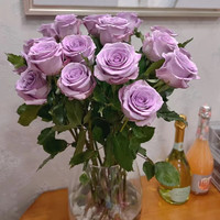 花柠鲜花玫瑰向日葵云南昆明基地紫色系玫瑰-10枝 购花无忧，坏一枝也赔