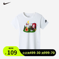NIKE 耐克 童装 小童短袖T恤J665 纯白色 110(5)