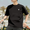 Timberland 户外短袖男夏季新款圆领宽松半袖运动纯棉体恤黑色男士T恤