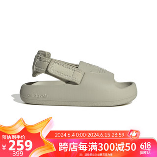 阿迪达斯 （adidas）ADIFOM ADILETTE经典凉鞋男小童IG8434 芝麻土 29码 