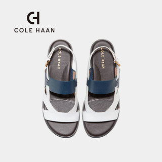 colehaan/歌涵 女士凉鞋 2024春夏新款时尚舒适轻巧透气通勤休闲鞋W30286 白色/蓝色 3