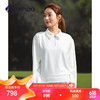 Rapido 雳霹道 2024年春季女士GOLF高尔夫公主线长袖polo衫CP4141Z62 白色 165/88A