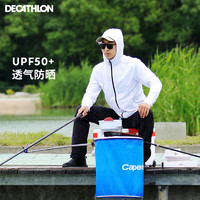 迪卡侬（DECATHLON）防晒衣UPF50+带拇指扣夏宽松外套长袖薄透气2020OVF 白色 S