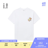 :CHOCOOLATE  it 女装合身短袖T恤2024夏季青春可爱内搭1865XUM WHX/白色 M