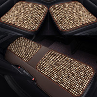 车优友（CEYOYO）菩提子汽车坐垫木珠单片夏天透气后排三件套货车汽车座垫夏季凉垫 米花色-前排2片+后排1片 奥迪A6L宝来奔驰E级星瑞新帝豪