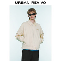 UR【环球-Hotstuff】秋冬男减龄感印花棉服外套UMV130056 卡其 L(XL-XXL)