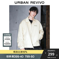 UR【环球-Hotstuff】秋冬男印花超宽松棉服外套UMV130056 卡其 L(XL-XXL)