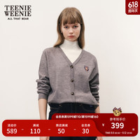 Teenie WeenieTeenieWeenie小熊秋冬学院风假两件半高领毛衣毛针织衫 灰色 170/L
