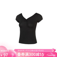 Sansha 芭蕾舞蹈练功服上衣女形体跳舞服装短袖现代拉丁古典