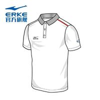 今日必买：ERKE 鸿星尔克 体育冠军联名polo衫国家队出场服教练服夏季速干透气短袖