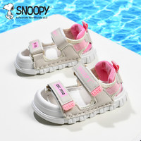 88VIP：SNOOPY 史努比 童鞋儿童包头夏季运动凉鞋男女童软底防滑中大童沙滩鞋潮