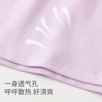 davebellakids 戴维贝拉儿童T恤2024女童夏装新款短袖POLO衫中大童纯色上衣童装