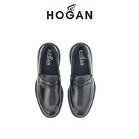 HOGAN 男鞋H600系列商務輕便增高通勤簡約舒適樂福鞋