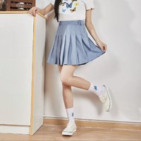 GUKOO 果殼 淺藍百褶短裙