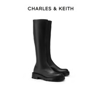 CHARLES & KEITH CHARLES&KEITH秋冬女靴CK1-90920120純色拉鏈長筒騎士靴女靴女鞋