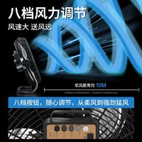 Wanbao 万宝 电风扇家用工业工地坐地台式强力大功率趴地扇落地扇吹甲醛